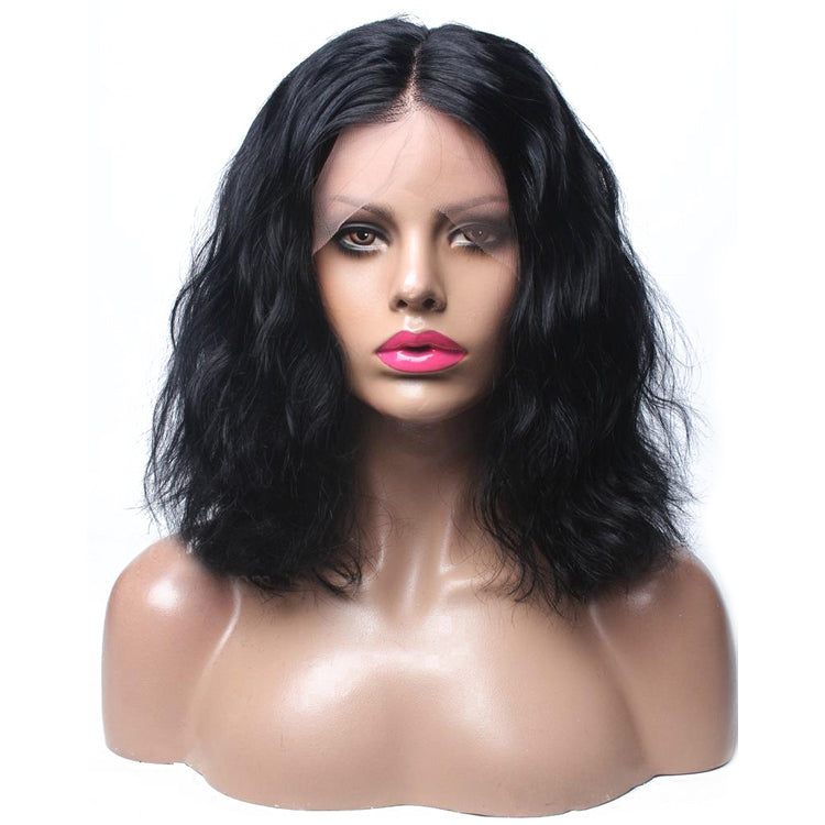 WarmSun-Short Bob Body Wave Full Lace Human Hair Wigs