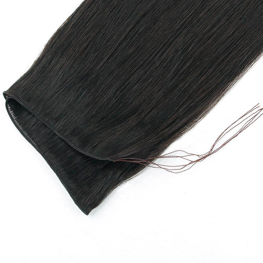 Remy Hand Tied Hair Extensions Off Black (#1B)