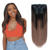 Remy Clip In Hair Extensions 120g Balayage B2/6#