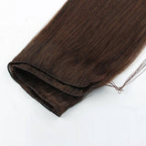 Remy Hand Tied Hair Extensions Medium Dark Brown (#3)