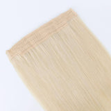 Remy Halo Hair Extensions 60# Platinum Ash Blonde
