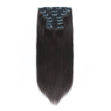 Remy Clip in Hair Extensions 120G Dark Brown 2#