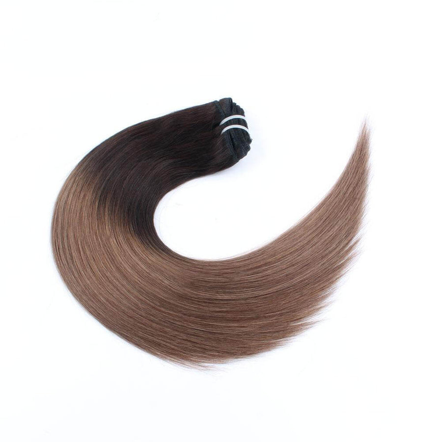 Remy Clip In Hair Extensions 120G Ombre T2/6#