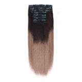 Remy Clip In Hair Extensions 120G Ombre T2/6#