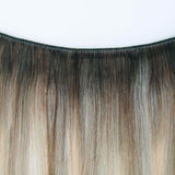 Remy Hand Tied Hair Extensions Rooted Highlights #3-6/12