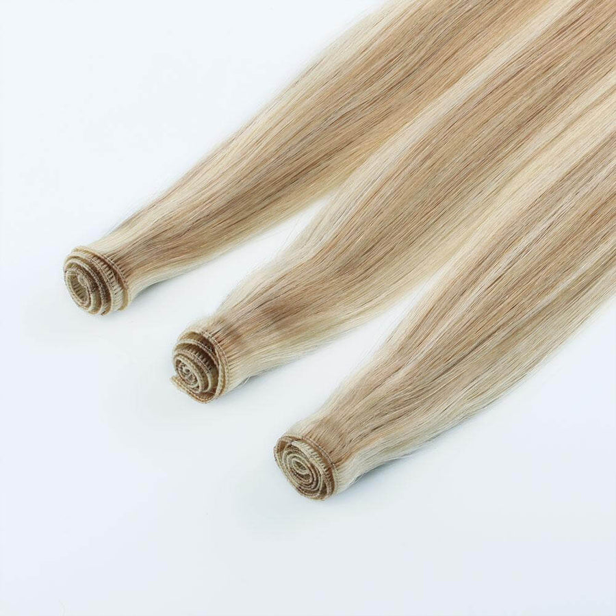 Remy Hand Tied Hair Extensions Highlights #12/60