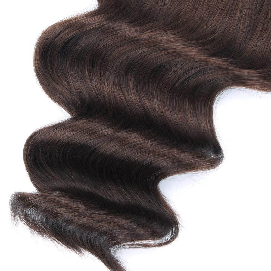 Remy Halo Hair Extensions 3# Medium Dark Brown