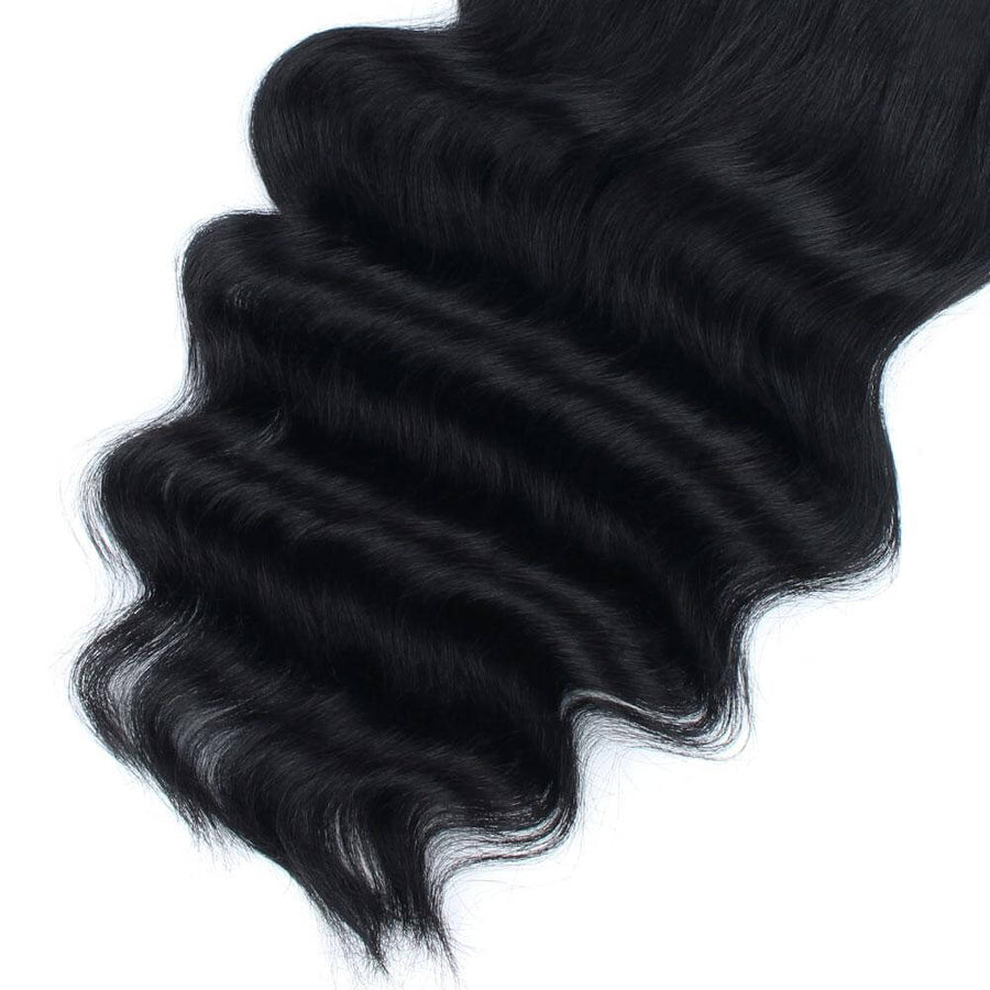 Remy Halo Hair Extensions 1# Jet Black