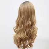 Highlights T1B/Honey Blonde Long Wavy Synthetic Lace Front Wig