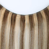 Remy Hand Tied Hair Extensions Highlights #4/27