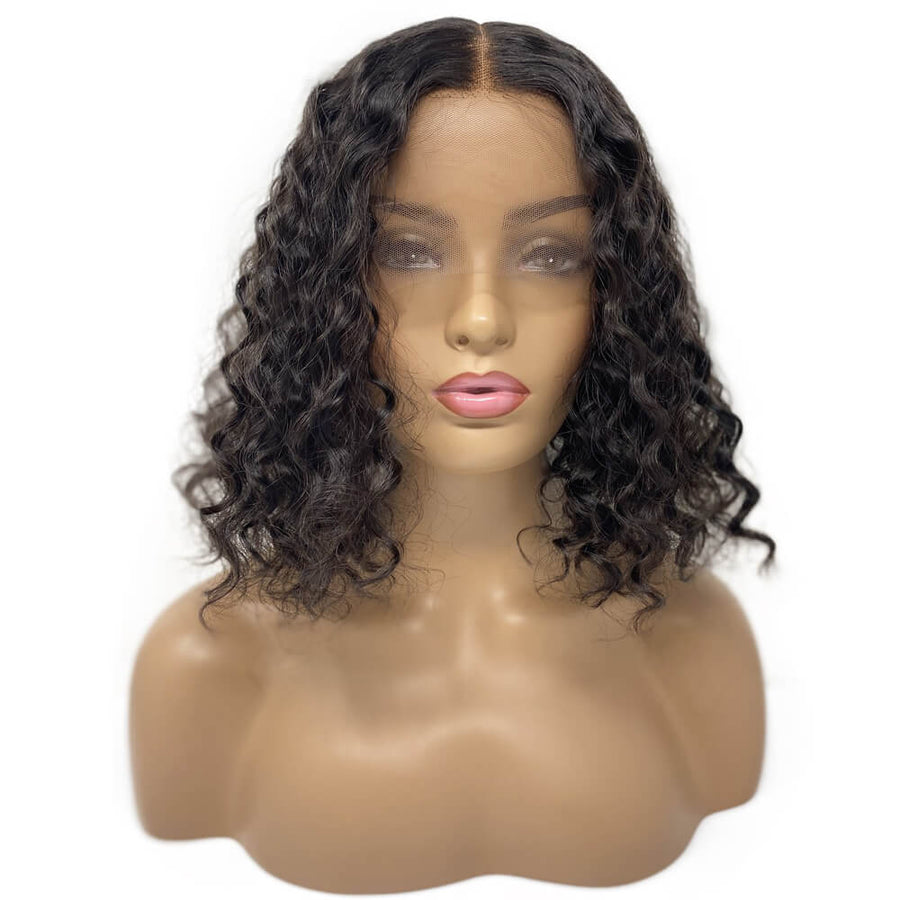 CANDY-Short Bob Curly Lace Front Wig
