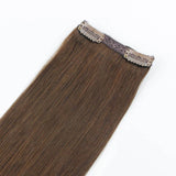 Remy Clip In Hair Extensions Reddish Brown 4#