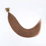 Remy Hand Tied Hair Extensions Light Auburn (#30)