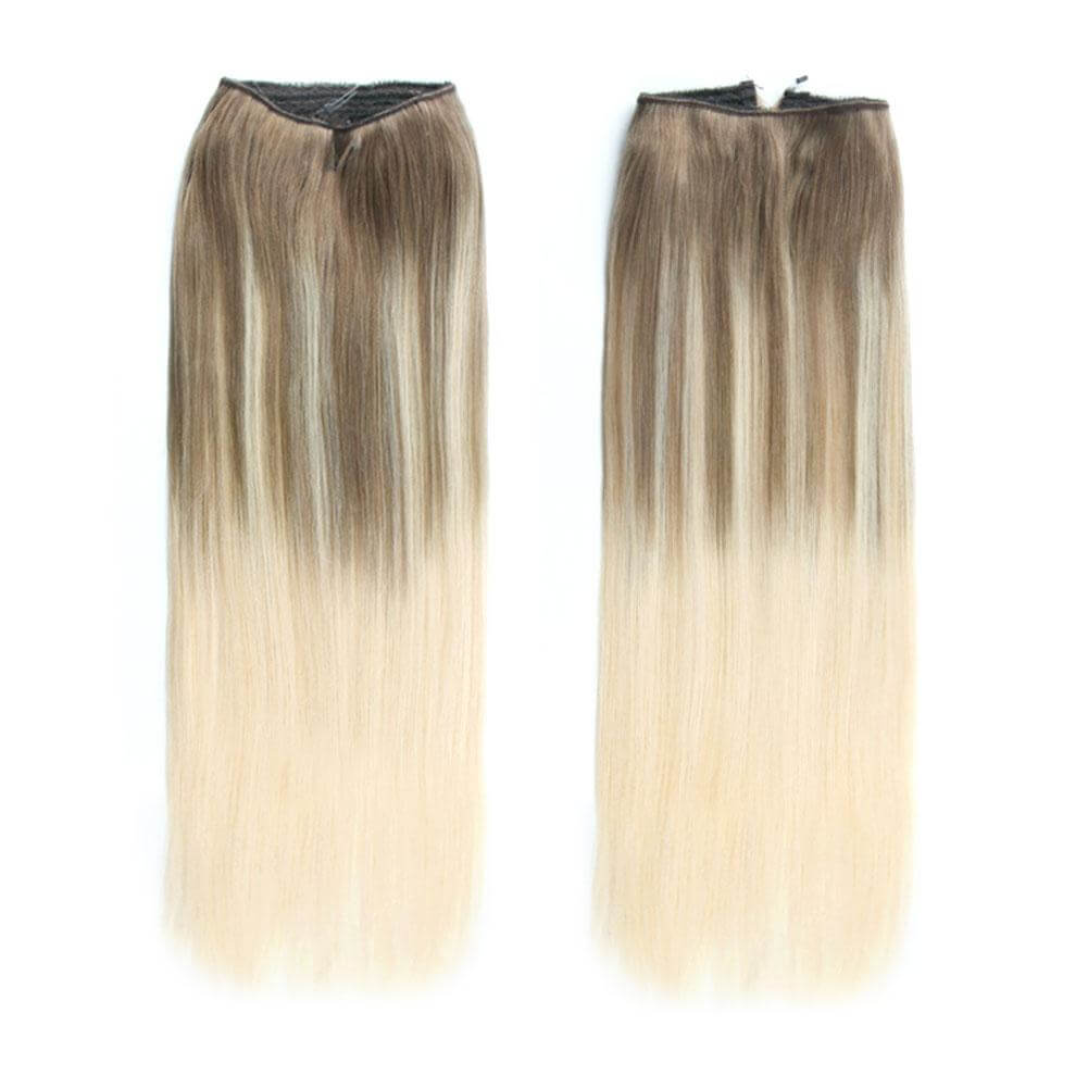 Remy Halo Hair Extensions Balayage B8/60#