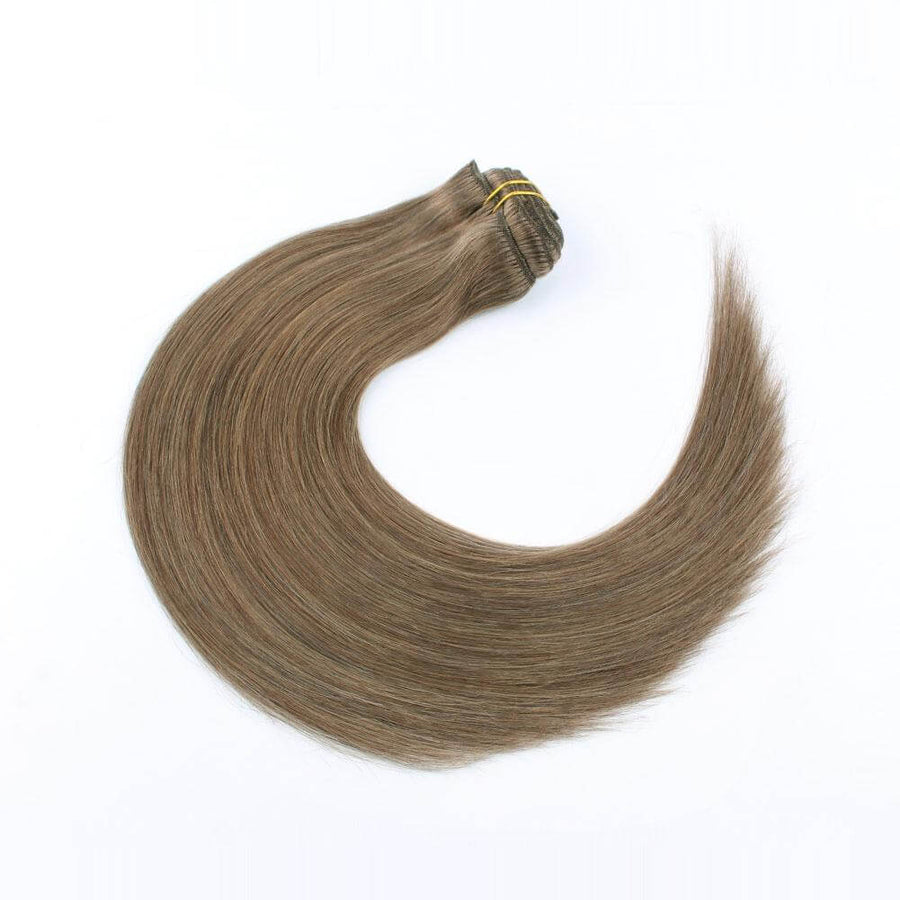 Remy Clip In Hair Extensions 120g Chestnut Brown 6#
