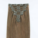 Remy Clip In Hair Extensions 120g Chestnut Brown 6#