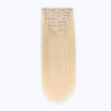 Remy Clip in Hair Extensions120G Beach Blonde 613#