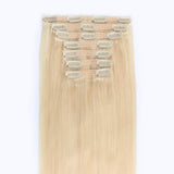 Remy Clip in Hair Extensions120G Beach Blonde 613#