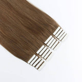 Remy Tape-In Hair Extension #6 Chestnut Brown
