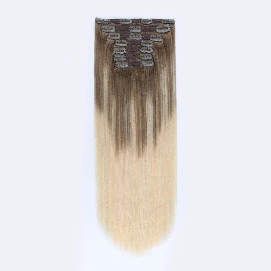 Remy Clip In Hair Extensions 120G Balayage B8/60#