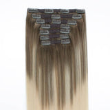 Remy Clip In Hair Extensions 120G Balayage B8/60#