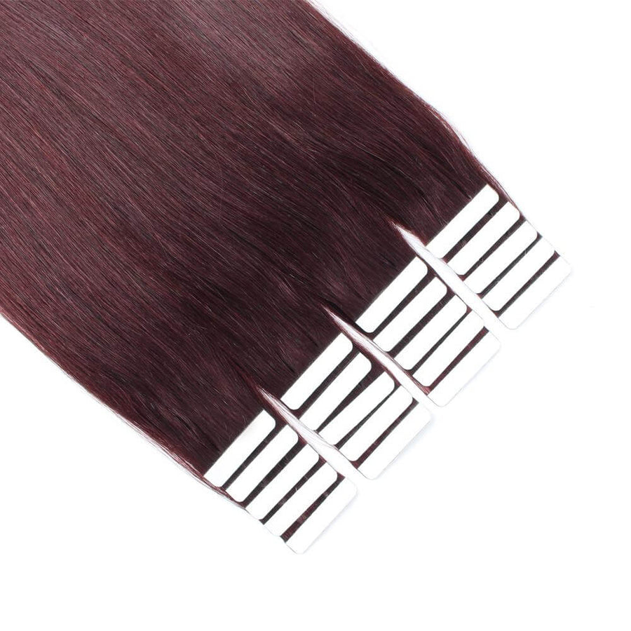 Remy Tape-In Hair Extension #99J Dark Wine