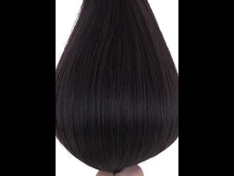Remy Clip in Hair Extensions 120G Off Black #1B