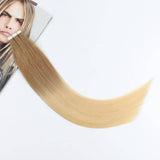 Remy Tape-In Hair Extension T#10/#613 Medium Golden Brown Ombre Beach Blonde