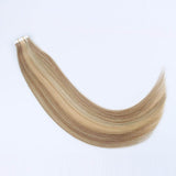 Remy Tape-In Hair Extension P #10/#16/#613 Golden Brown Highlights Blonde