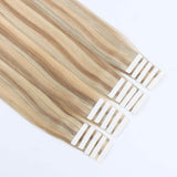 Remy Tape-In Hair Extension P #10/#16/#613 Golden Brown Highlights Blonde