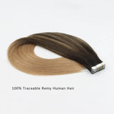 Remy Tape-In Hair Extension Balayage B#2/#18