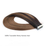 Remy Tape-In Hair Extension Balayage B#2/#6