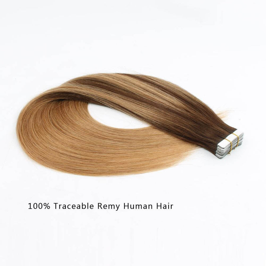 Remy Tape-In Hair Extension Balayage B#4/#27