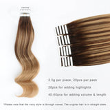 Remy Tape-In Hair Extension Balayage B#4/#27
