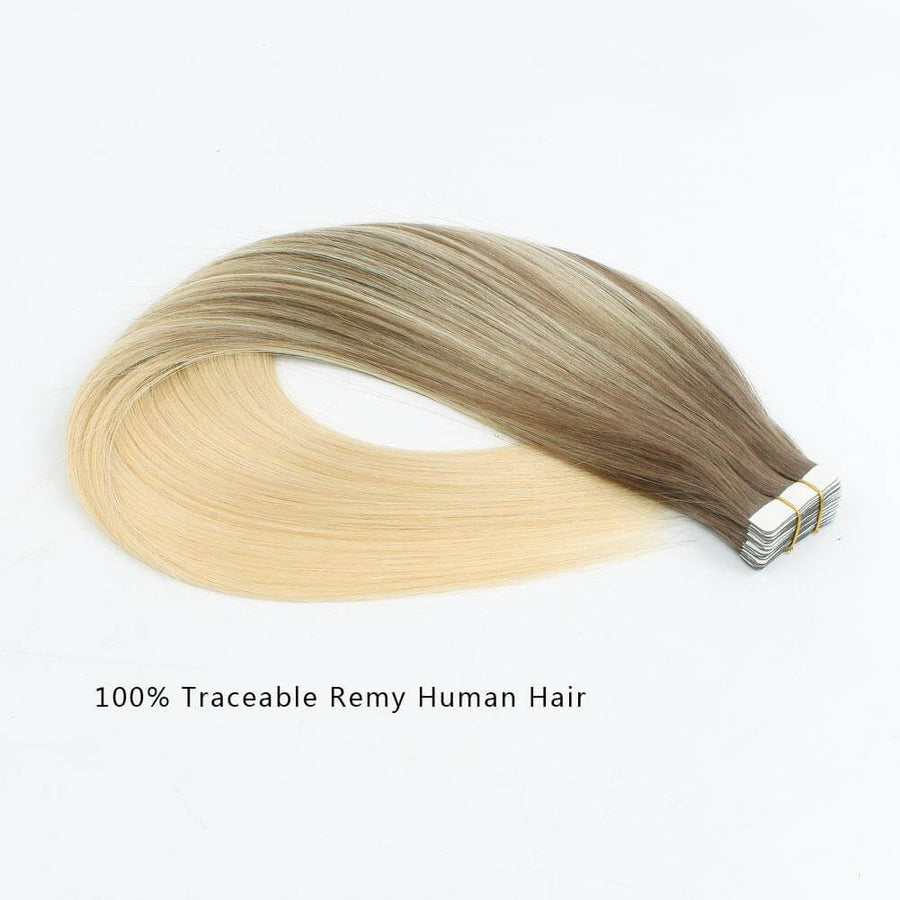 Remy Tape-In Hair Extension Balayage B#6/#613