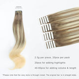 Remy Tape-In Hair Extension Balayage B#6/#613