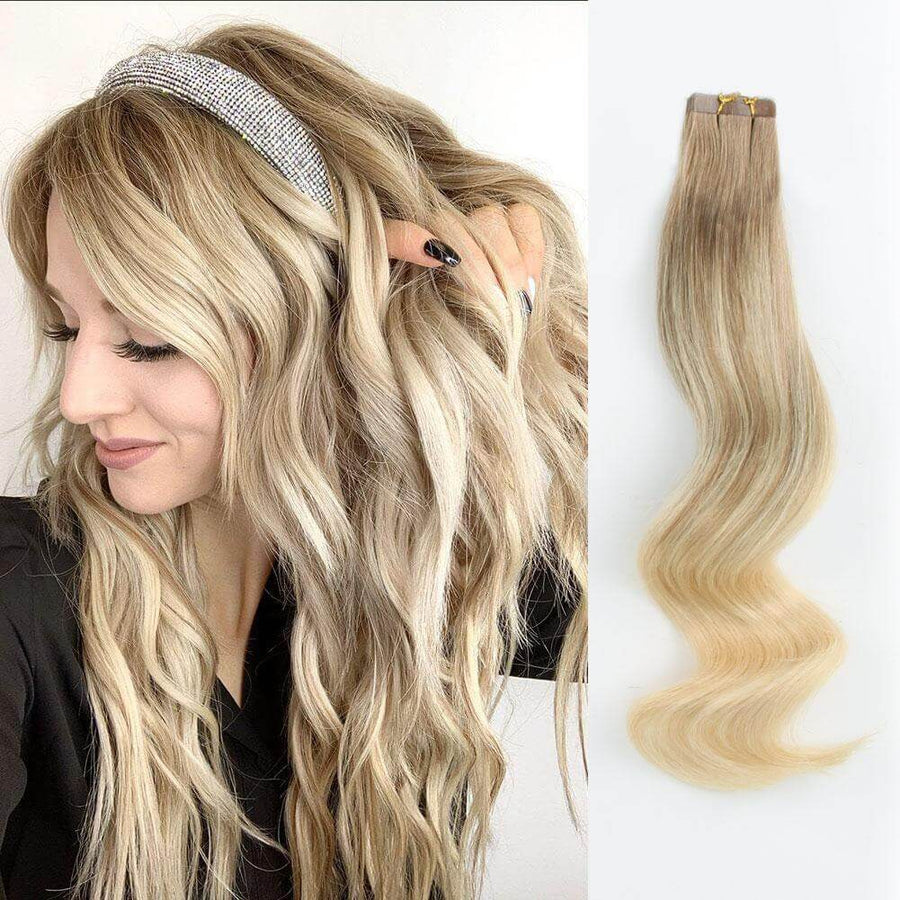 Remy Tape-In Hair Extension Balayage B#8/#60