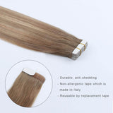 Remy Tape-In Hair Extension Balayage B#8/#18/#60