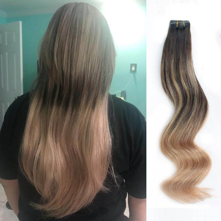 Remy Tape-In Hair Extension Balayage B#2/#18