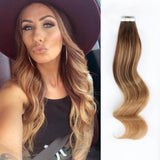 Remy Tape-In Hair Extension Balayage B#4/#27