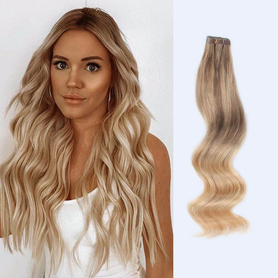 Remy Tape-In Hair Extension Balayage B#8/#18/#60