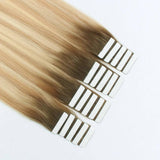 Remy Tape-In Hair Extension Rooted Highlights RP6-18/613