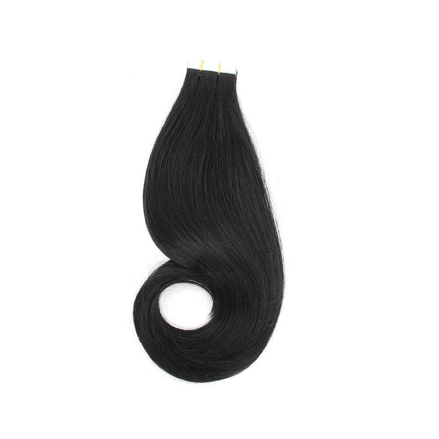 Remy Tape-In Hair Extension #1 Jet Black