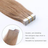 Remy Tape-In Hair Extension #10 Medium Golden Brown