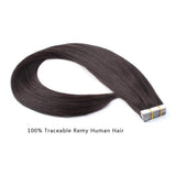 Remy Tape-In Hair Extension #1B Off Black