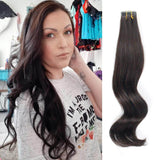 Remy Tape-In Hair Extension #1B Off Black