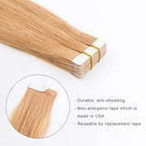 Remy Tape-In Hair Extension #27 Strawberry Blonde