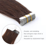 Remy Tape-In Hair Extension #3 Medium Dark Brown