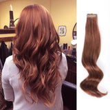 Remy Tape-In Hair Extension #33 Dark Auburn