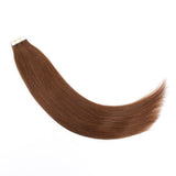 Remy Tape-In Hair Extension #4 Medium Reddish Brown
